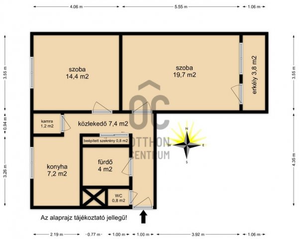 Eladó téglalakás, Zalaegerszegen 35.9 M Ft, 2 szobás