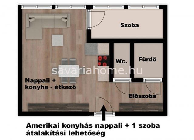Eladó téglalakás, Szombathelyen 28 M Ft, 2 szobás
