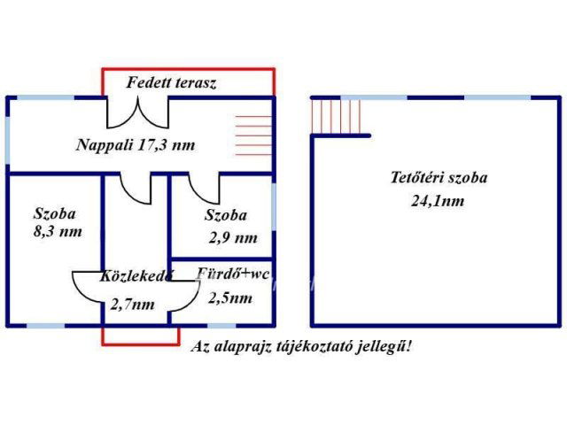 Eladó nyaraló, Tóalmáson 17 M Ft, 2+1 szobás