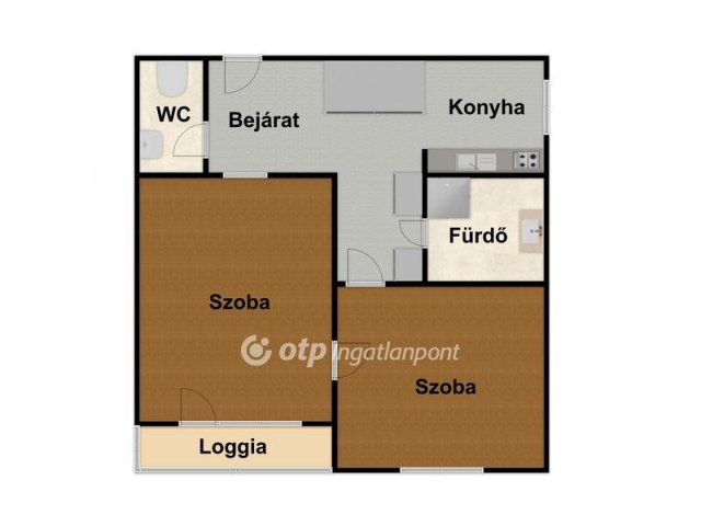 Kiadó téglalakás, albérlet, Debrecenben 200 E Ft / hó, 2 szobás