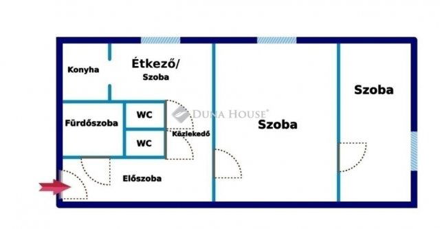 Eladó téglalakás, Budapesten, XIII. kerületben 84 M Ft, 2 szobás