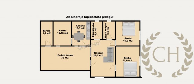 Eladó családi ház, Tömörkényen 16.9 M Ft, 3 szobás