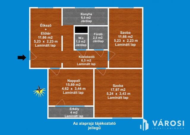 Eladó panellakás, Szegeden 73.9 M Ft, 3 szobás