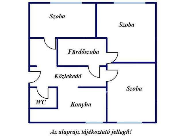 Eladó téglalakás, Nyíregyházán 48.8 M Ft, 3 szobás