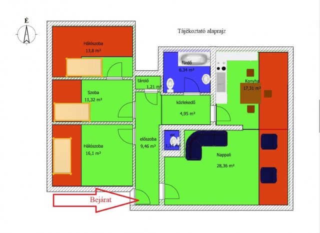 Eladó téglalakás, Dunakeszin 99.9 M Ft, 2+2 szobás