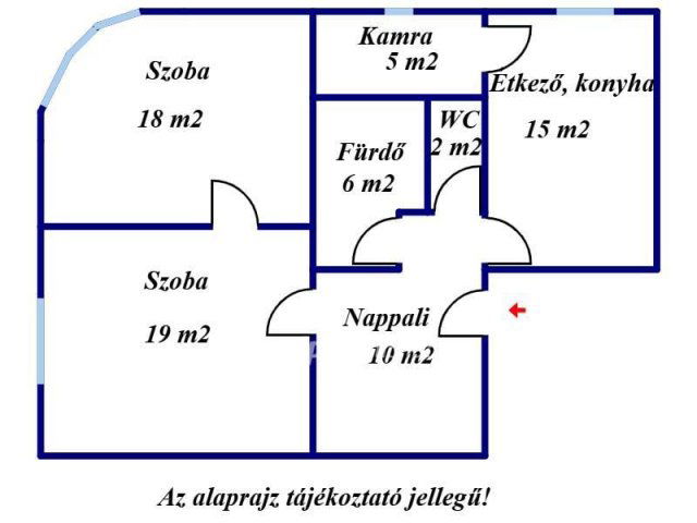 Eladó téglalakás, Békéscsabán 38.9 M Ft, 2 szobás