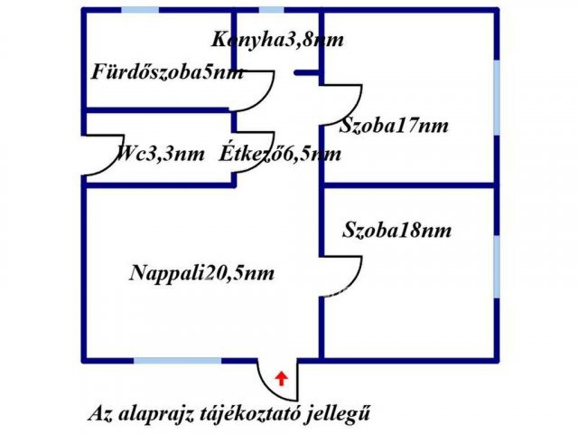 Eladó családi ház, Hajdúszoboszlón 63 M Ft, 2 szobás