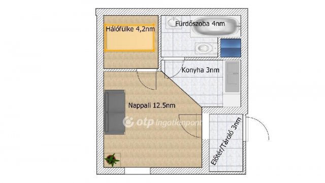 Eladó téglalakás, Budapesten, VIII. kerületben 22.9 M Ft