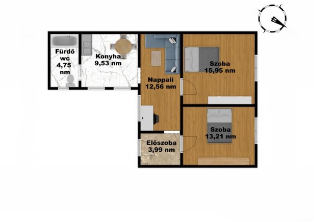 Eladó családi ház, Hatvanban 49.2 M Ft, 3 szobás