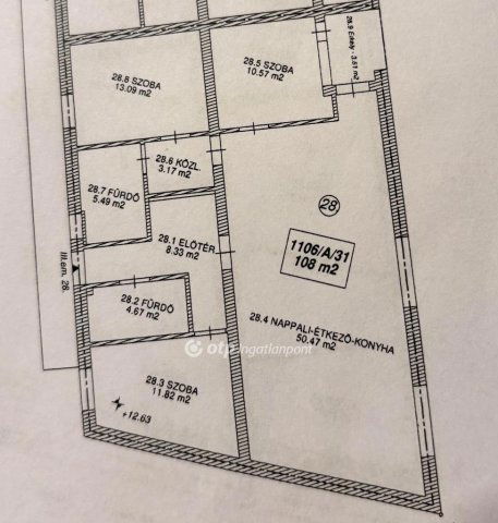 Eladó téglalakás, Szolnokon 118.8 M Ft, 2+2 szobás