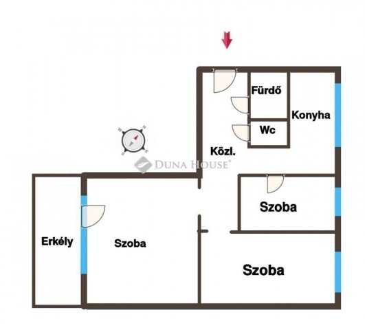 Eladó panellakás, Kecskeméten 46.5 M Ft, 3 szobás