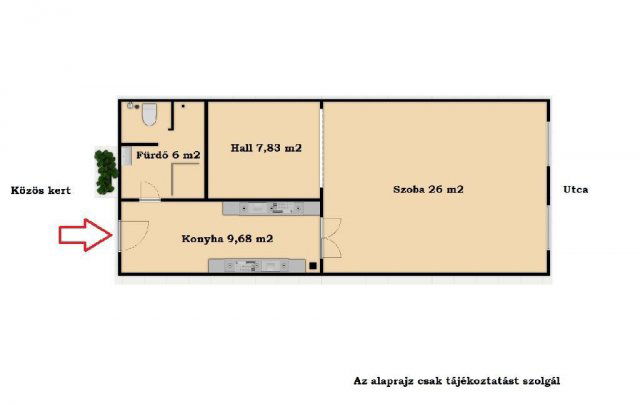 Eladó téglalakás, Budapesten, VI. kerületben 68 M Ft, 2 szobás