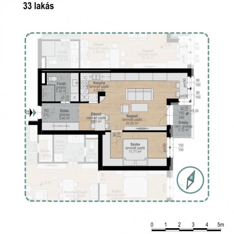 Eladó téglalakás, Kecskeméten, Jókai utcában 78.5 M Ft
