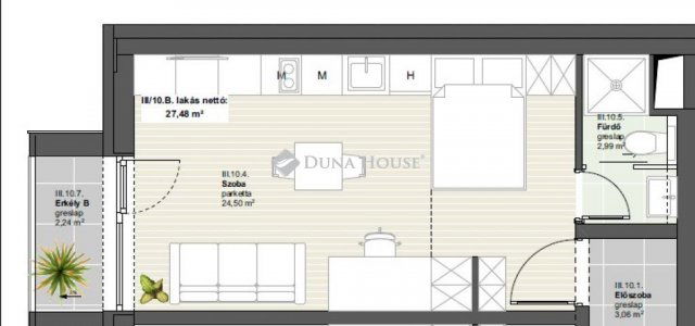 Eladó téglalakás, Budapesten, XIX. kerületben 56.2 M Ft