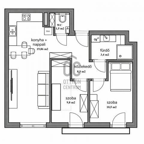 Eladó téglalakás, Budapesten, XIII. kerületben 104.99 M Ft