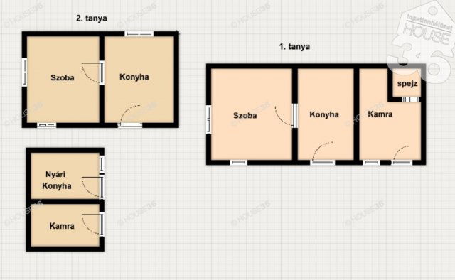 Eladó mezogazdasagi ingatlan, Petőfiszálláson 7.5 M Ft, 2 szobás