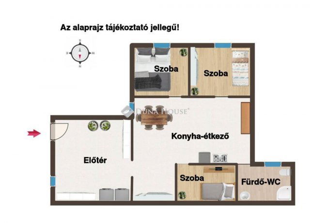 Eladó családi ház, Dorogon 58.99 M Ft, 3 szobás