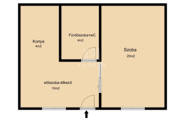 Eladó sorház, Veszprémben 44 M Ft, 1 szobás