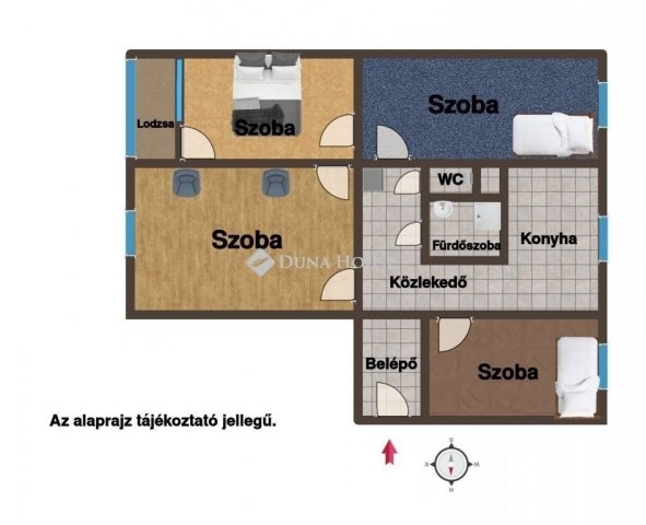 Eladó panellakás, Szegeden 58 M Ft, 4 szobás