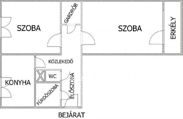Eladó panellakás, Egerben 42 M Ft, 2 szobás
