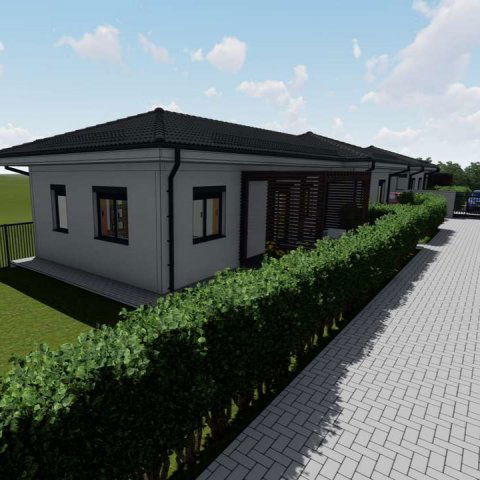 Eladó ikerház, Nyírpazonyon 76 M Ft, 2+2 szobás