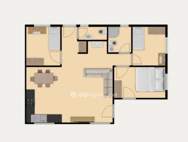 Eladó téglalakás, Pilisjászfalun 70.563 M Ft, 4 szobás