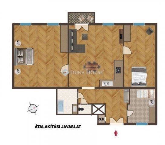 Eladó téglalakás, Budapesten, VI. kerületben 124.9 M Ft