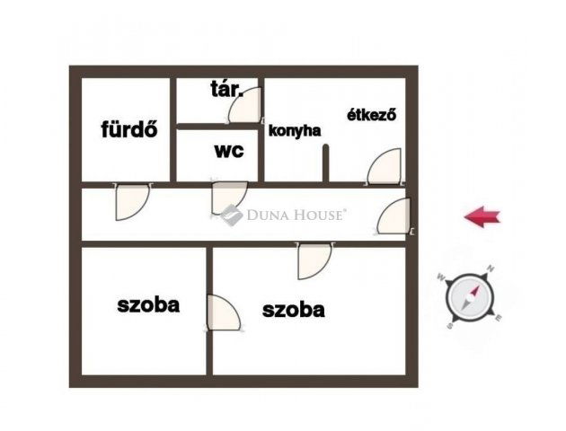 Eladó téglalakás, Kecskeméten 48.99 M Ft, 2 szobás