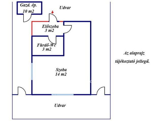 Eladó családi ház, Szolnokon 9.2 M Ft, 1 szobás