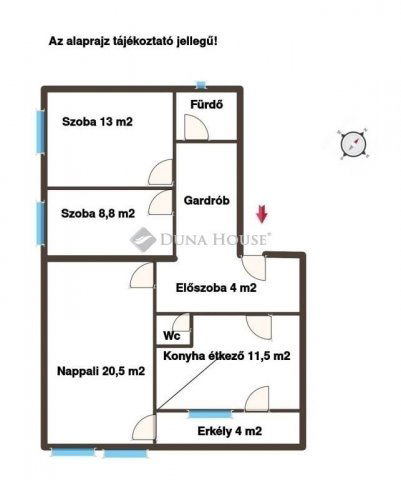 Eladó téglalakás, Kecskeméten 57.9 M Ft, 3 szobás