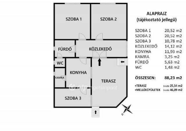 Eladó családi ház, Bakonybélben 78.9 M Ft, 3 szobás