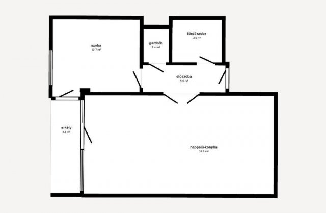 Eladó téglalakás, Miskolcon 47.9 M Ft, 1+1 szobás