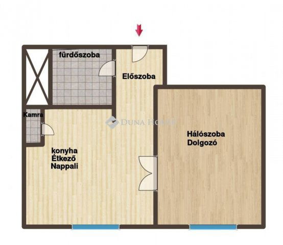 Eladó téglalakás, Budapesten, VIII. kerületben, Baross utcában