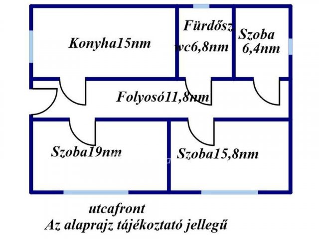 Eladó családi ház, Fülöpön 15 M Ft, 2+1 szobás