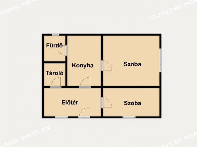 Eladó családi ház, Kőteleken, Hargita úton 2.5 M Ft, 2 szobás