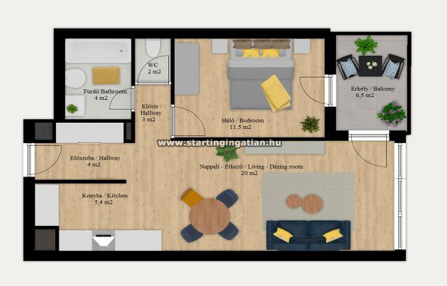 Kiadó téglalakás, albérlet, XI. kerületben, Virágkertész utcában