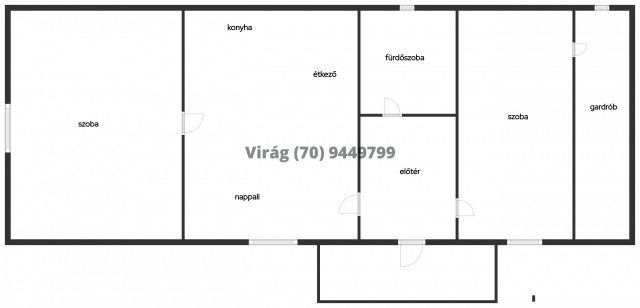 Eladó családi ház, Debrecenben 53 M Ft, 3 szobás