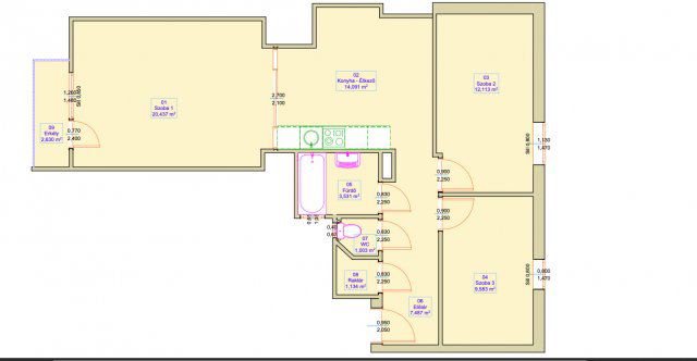 Eladó téglalakás, Budapesten, VII. kerületben 87.6 M Ft