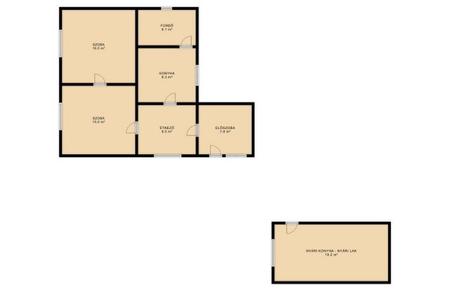 Eladó családi ház, Erdőtelken 10.9 M Ft, 2 szobás