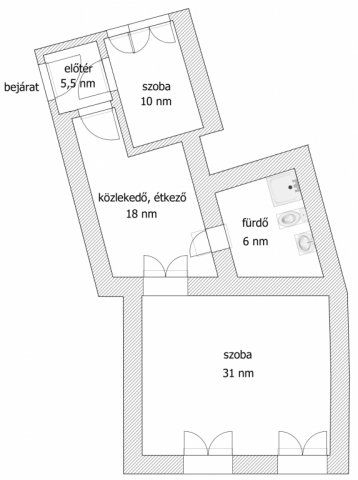 Eladó téglalakás, Budapesten, VII. kerületben, Erzsébet körúton