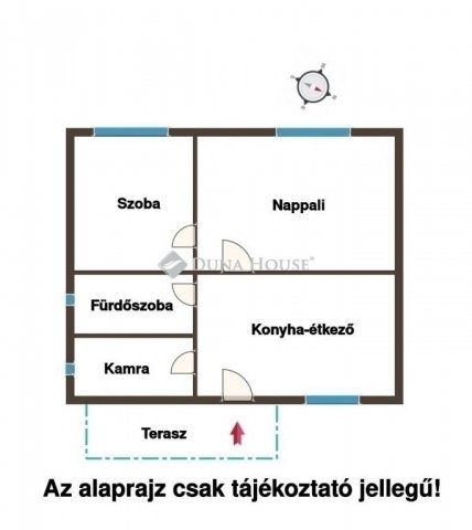 Eladó téglalakás, Monoron 56.9 M Ft, 2 szobás