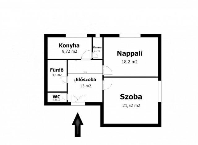 Eladó téglalakás, Budapesten, IV. kerületben 54.9 M Ft, 2 szobás