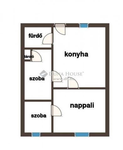 Eladó téglalakás, Budapesten, VIII. kerületben 59 M Ft, 3 szobás