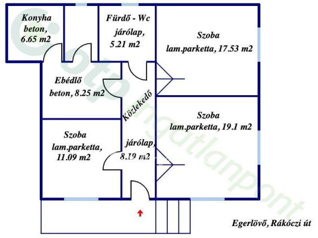 Eladó családi ház, Egerlövőn 20 M Ft, 3 szobás