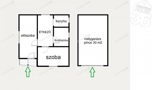 Eladó családi ház, Kecskeméten 33.9 M Ft, 1 szobás