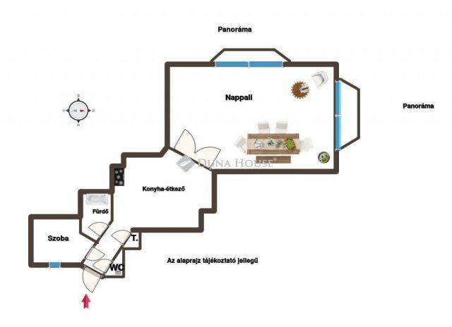 Eladó téglalakás, Budapesten, V. kerületben, Belgrád rakparton