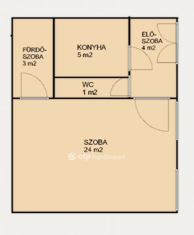 Eladó téglalakás, Budapesten, VI. kerületben 61.9 M Ft, 1 szobás