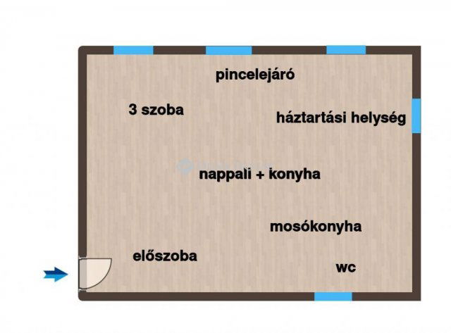 Eladó családi ház, Mosonmagyaróváron 64.9 M Ft, 4 szobás