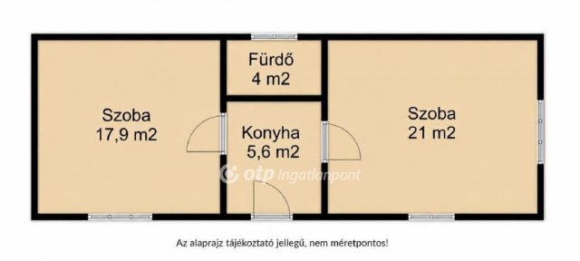 Eladó családi ház, Tégláson 19.9 M Ft, 2 szobás