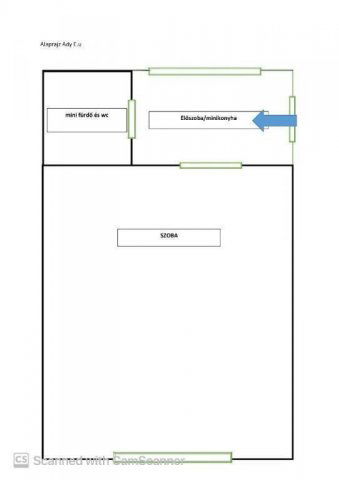 Eladó téglalakás, Pécsett 25 M Ft, 1 szobás